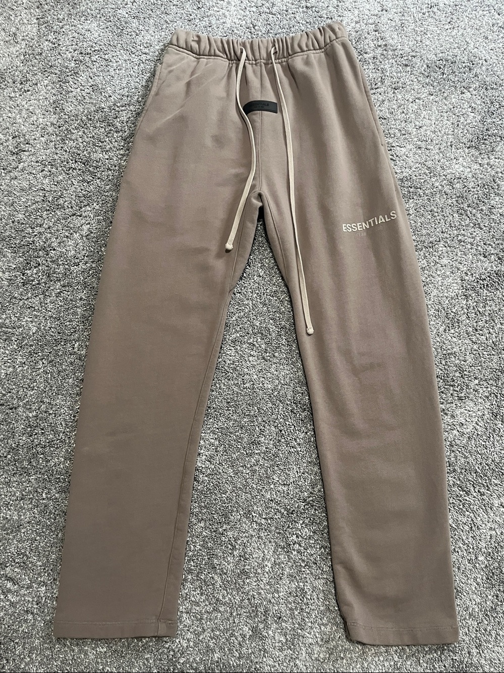 Essentials Fear Of God Relaxed SweatPants Size Small Tan Preowned